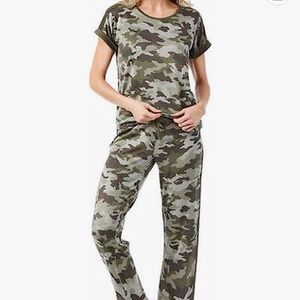 Lucky Brand Pajama Set XS.  4 piece - tee, tank, short & pant NWT